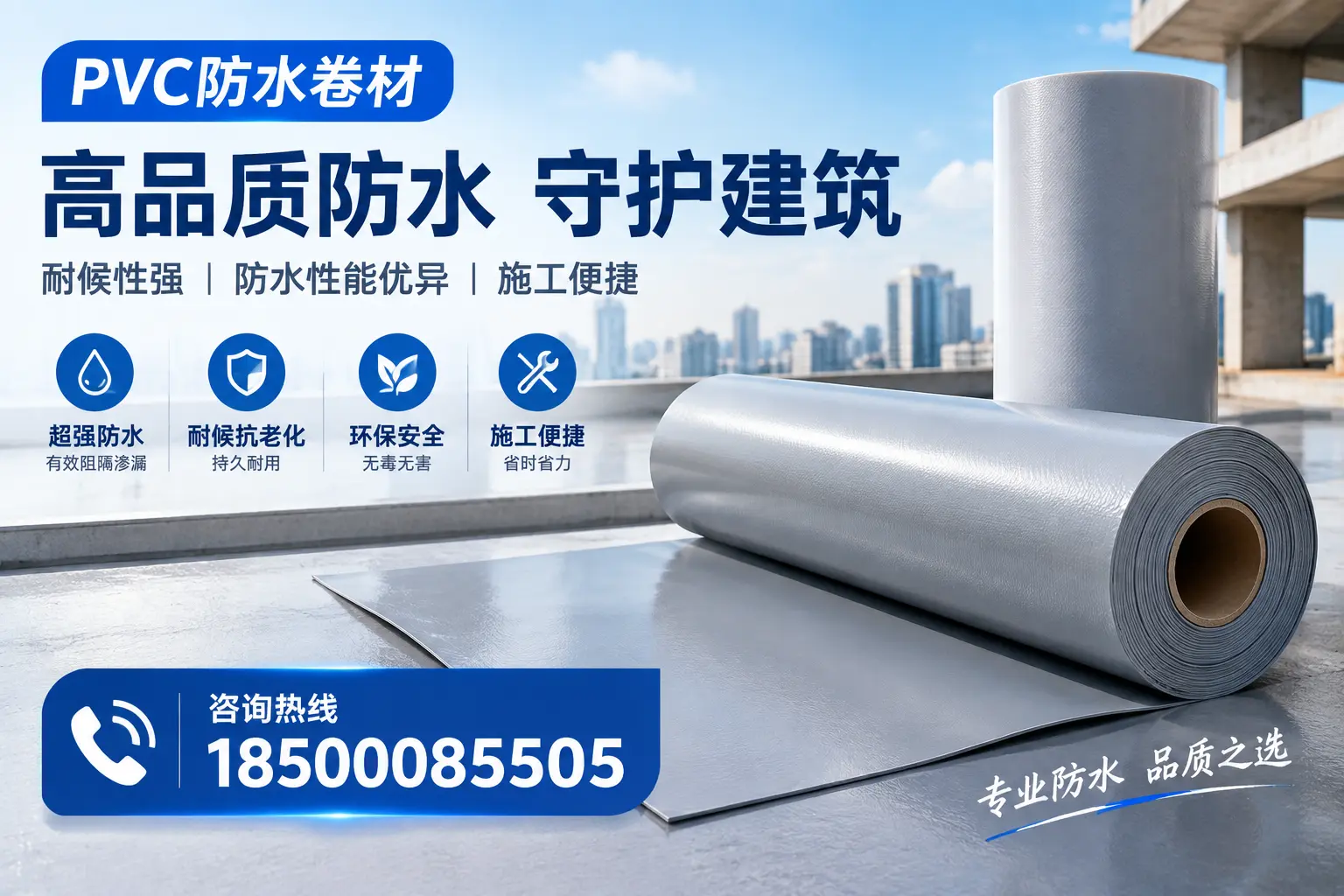 PVC防水卷材的防水效果评测，适合毕节的科学依据